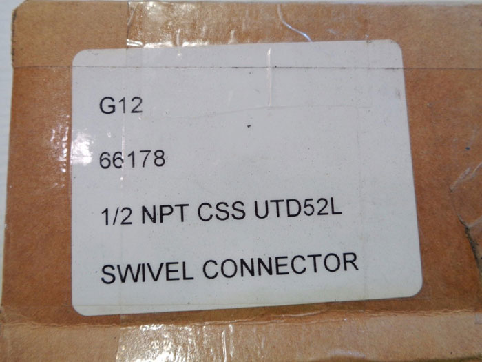 LOT OF (3) SPIRAX SARCO 1/2" UTD52L SWIVEL CONNECTOR #66178