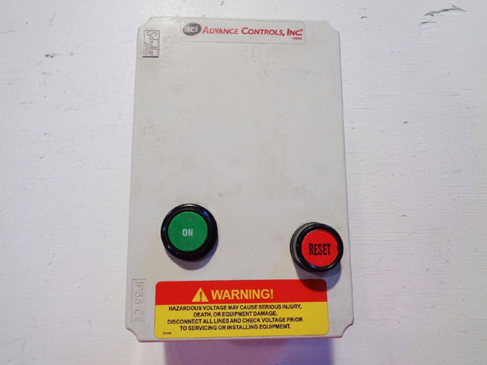 ADVANCE CONTROLS INC. SINGLE PHASE STARTER 119968