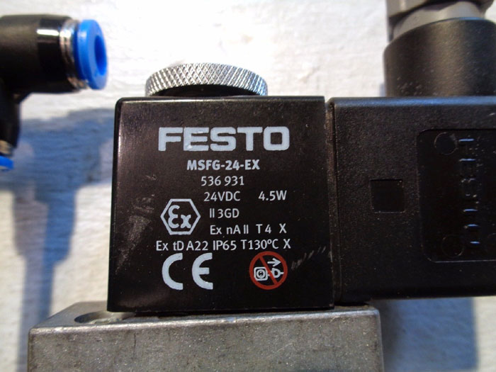 KTRON SFT III XPC3 SMART FORCE TRANSDUCER W/ FESTO PNEUMATIC CYLINDER ASSEMBLY