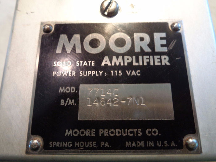 MOORE TOP E/P TRANSDUCER W/ SOLID STATE AMPLIFIER 7714C