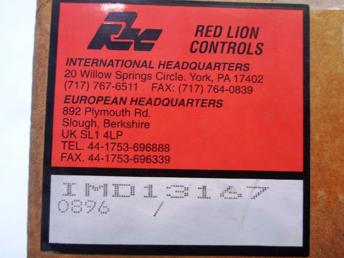 RED LION CONTROLS APOLLO IMD2 INTELLIGENT 6-DIGIT METER IMD13167