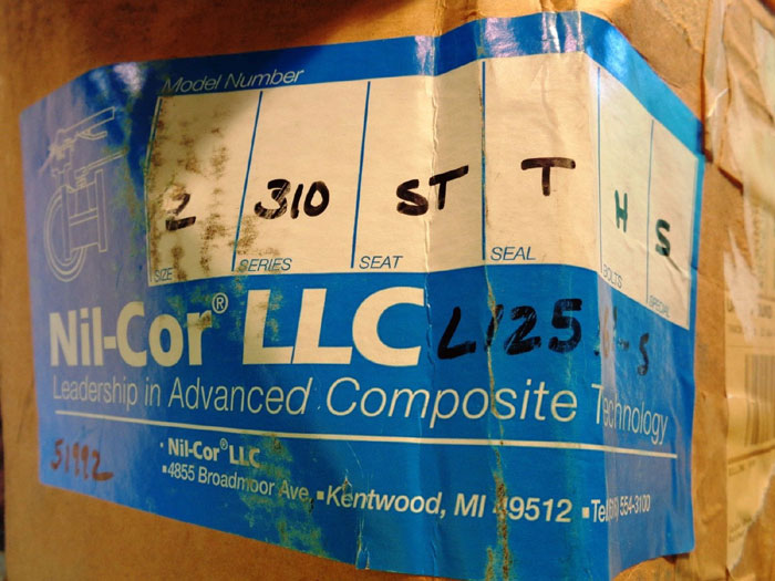 NIL-COR 2" 150# FIBERGLASS FLANGED BALL VALVE 2" 310 ST-T-H-S