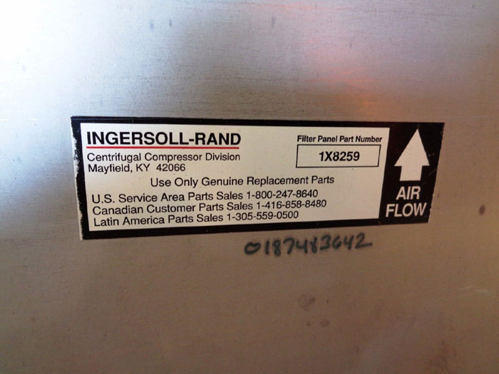 INGERSOLL RAND AIR FILTER ELEMENT REPLACEMENT 1X8259