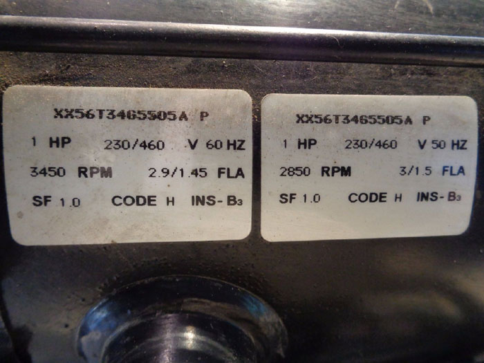 MARCH MFG. PHASE MAGNETIC DRIVE PUMP MODEL#: TE-7R-MD, W/ MARATHON MOTOR