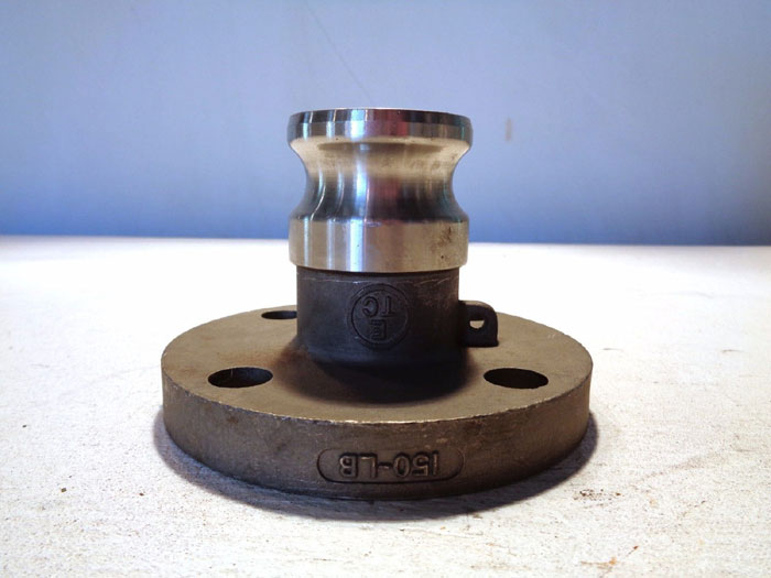 CAM & GROOVE 1-1/2" 150# 316 STAINLESS STEEL FLANGE FITTING