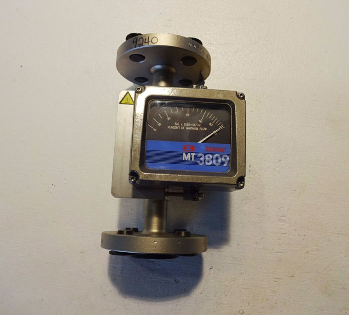 BROOKS 1" 300# MT3809 FLANGED VARIABLE AREA FLOWMETER 3809E1BBBJQA1BA