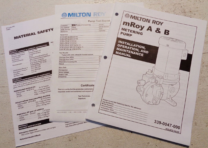 LMI MILTON ROY A & B METERING PUMP RT1177FRSESEM1NN W/ LEESON MOTOR