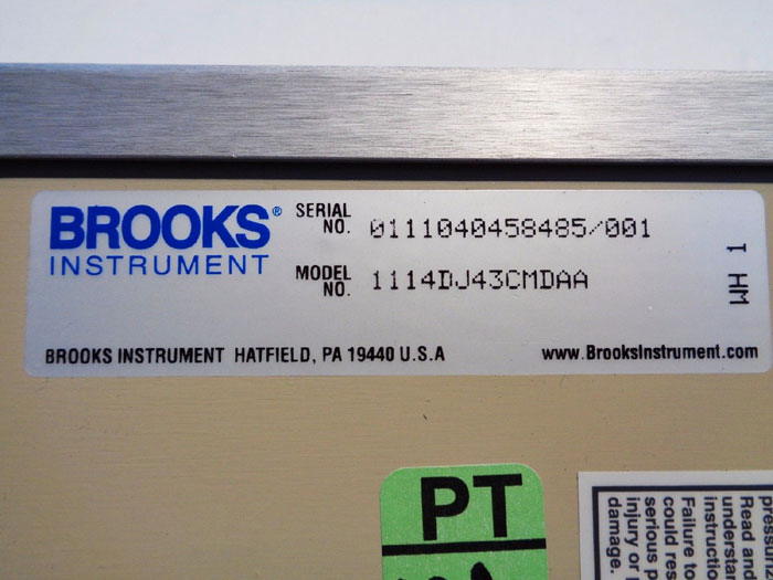 BROOKS INSTRUMENT VERTICAL FLOWMETER 1114DJ43CMDAA