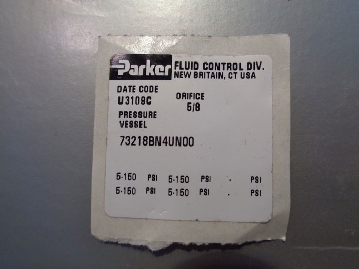 LOT OF (3) PARKER SKINNER 3-WAY SOLENOID PRESSURE VESSEL VALVE # 73312BN5NJ0