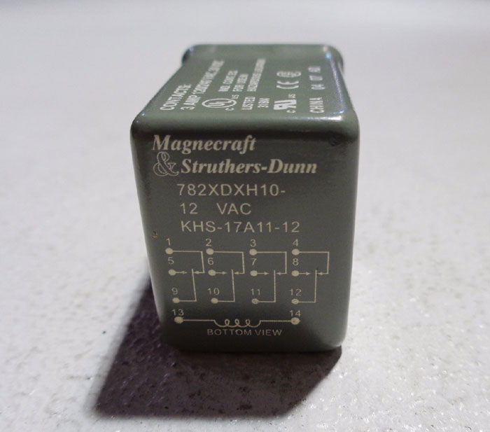 LOT OF (28) MAGNECRAFT RELAYS #782XDXH10, #314XBX48P, 750XBXC, #750XCXM4L & MORE