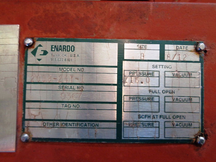 ENARDO EMERGENCY RELIEF VENT THIEF HATCH 2008-24T-1