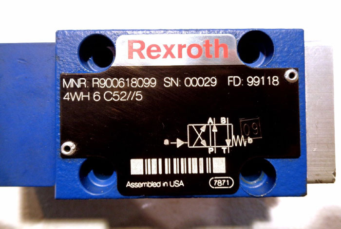 REXROTH HY-DIRECTIONAL SPOOL VALVE, MNR#: R900618099