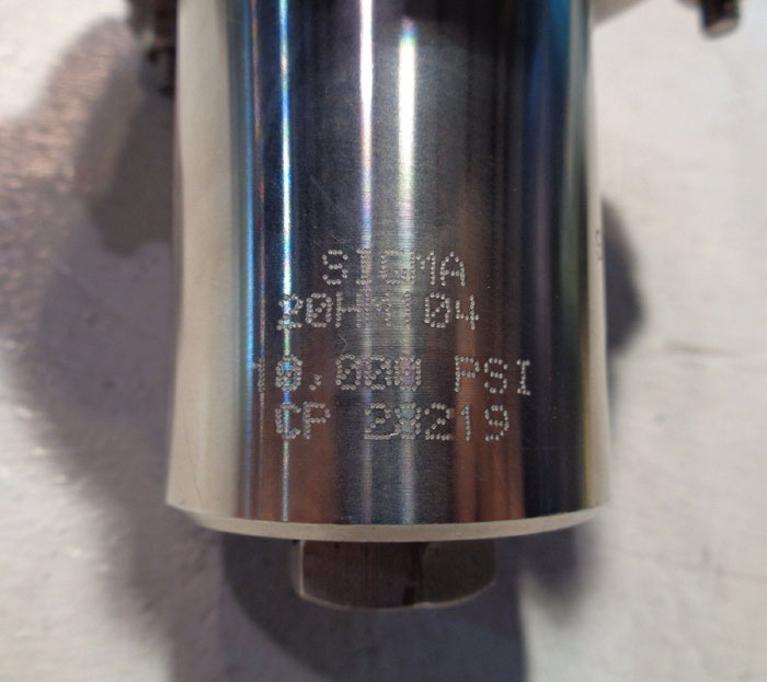 SIGMA VALVES STAINLESS STEEL HYDRAULIC CONTROLLER VALVE 20HM104