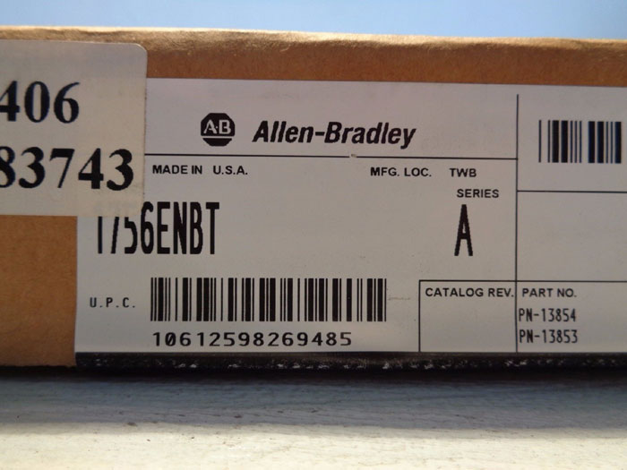 ALLEN BRADLEY ETHERNET IP COMMUNICATION BRIDGE MODULE, #1756ENBT, FACTORY SEALED