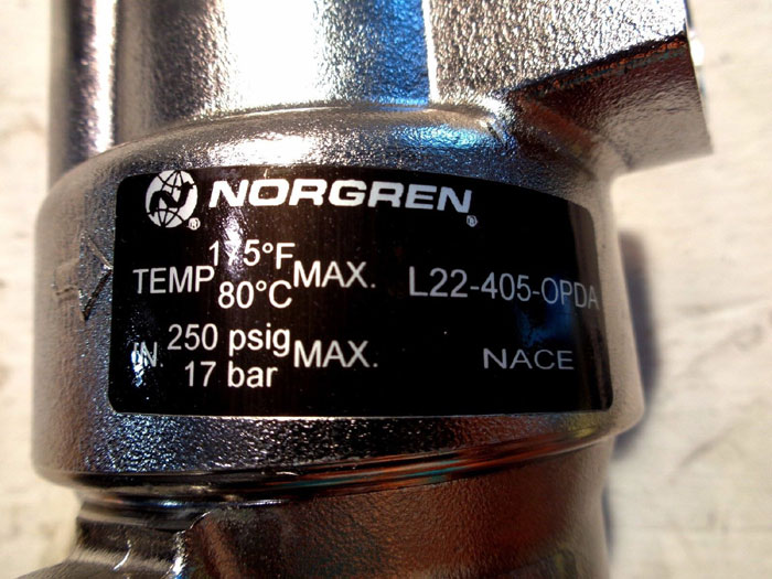 NORGREN STAINLESS STEEL LUBRICATOR #L22-405-OPDA