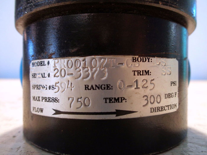 FOSTER AIR VALVE MODEL#: PR00107T-CS