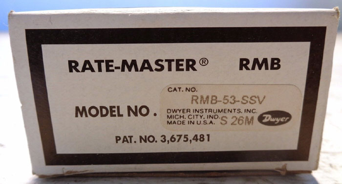 LOT OF (6) DWYER RATE-MASTER FLOW METERS RMB & RMA SERIES