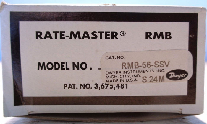 LOT OF (6) DWYER RATE-MASTER FLOW METERS RMB & RMA SERIES