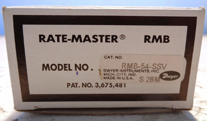 LOT OF (6) DWYER RATE-MASTER FLOW METERS RMB & RMA SERIES