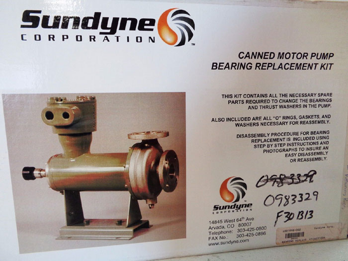 SUNDYNE BEARING REPLACEMENT KIT #K1CN231006