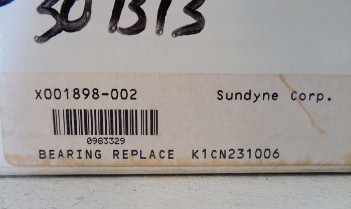 SUNDYNE BEARING REPLACEMENT KIT #K1CN231006