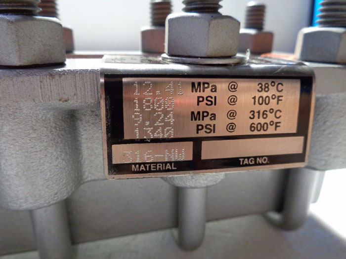 PENBERTHY SINGLE SECTION 316 S/S LIQUID LEVEL SIGHT GLASS GAUGE 1RL9 