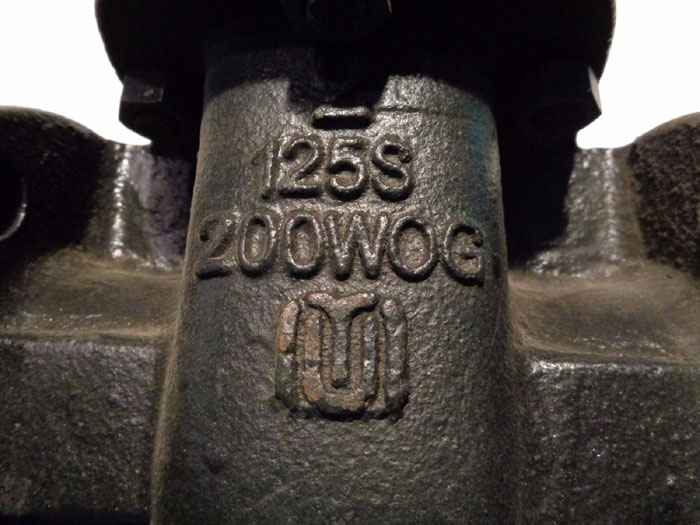 LOT OF (5) MILWAUKEE VALVE CO. 2" 125# CAST IRON IBBM FF GATE VALVE, FIG#: 2885A