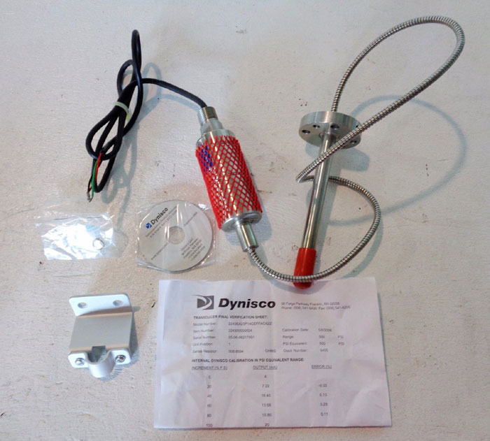 DYNISCO 500 PSIG MELT PRESSURE TRANSMITTER #2243EA25P14CEFFACAZZ