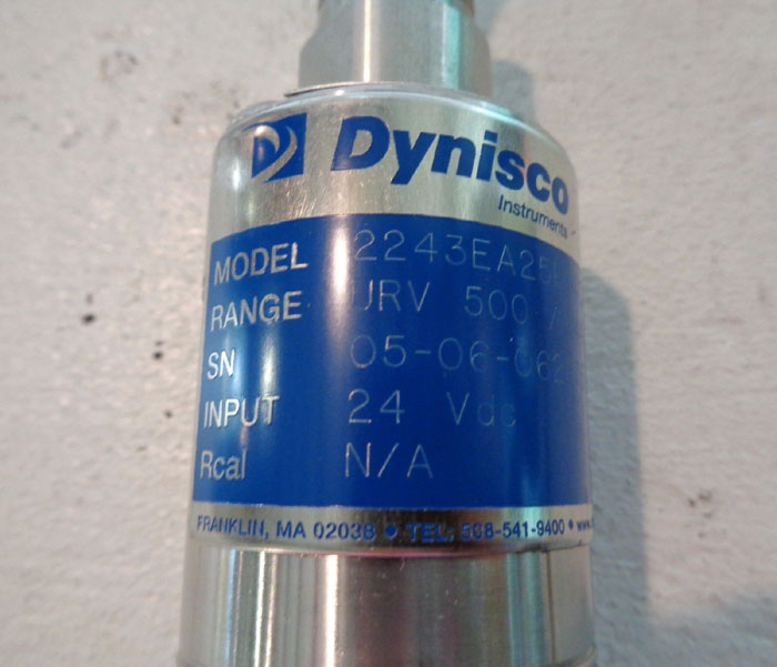 DYNISCO 500 PSIG MELT PRESSURE TRANSMITTER 2243EA25P14CEFFACAZZ
