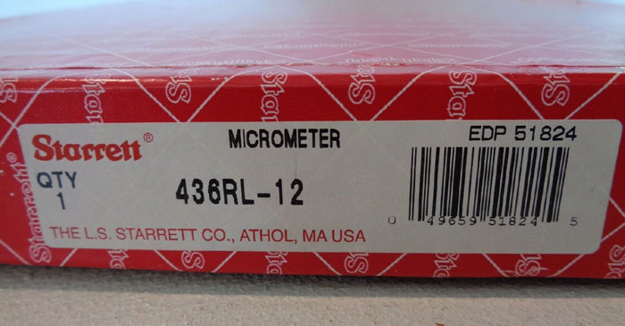 STARRETT MICROMETER #436RL-12