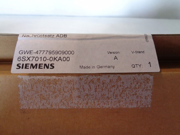 Lot of (2) Siemens Adapter Card Model ADB Master Driver Simovert 6SX7010-0KA00