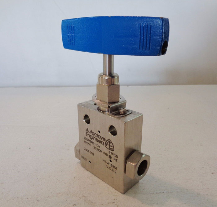 LOT OF (3) PARKER AUTOCLAVE ENGINEERS VALVES