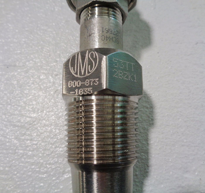 JMS SOUTHEAST INC. RTD THERMOWELL, PII MOD#: 1010 PAE