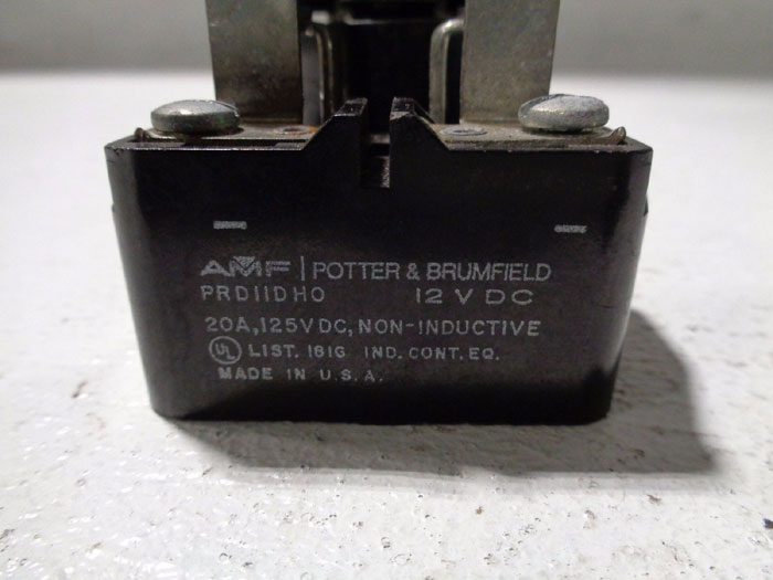 LOT OF (8) POTTER & BRUMFIELD POWER RELAY PRD-11DY0-12 & PRD11DH0