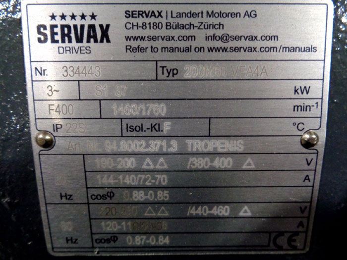 SERVAX DRIVE TYPE 200M60 VFA4A, #334443