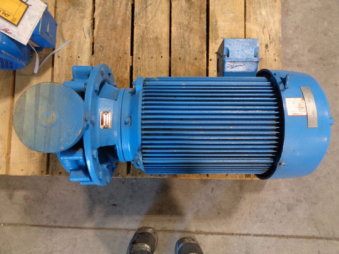 INGERSOLL RAND 2" X 1.5" X 9-B PUMP, MODEL#: H2, PART#: 0692-4022 W/ 20HP US MOTOR