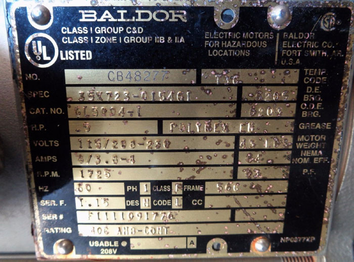 NORD SPX FLOW TOPGEAR JOHNSON INTERNAL GEAR PUMP W/ BALDOR MOTOR