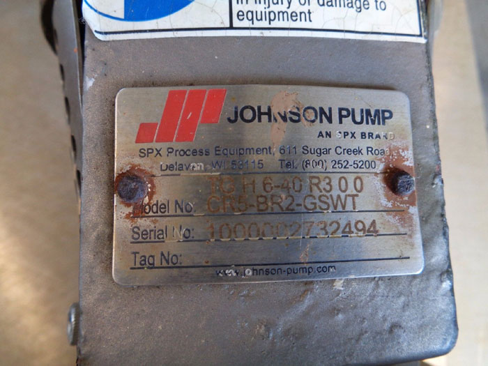 NORD SPX FLOW TOPGEAR JOHNSON INTERNAL GEAR PUMP W/ BALDOR MOTOR