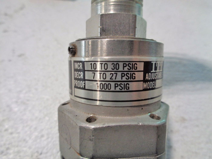 LOT OF (2) ITT NEODYN ADJUSTABLE PRESSURE SWITCH, EXPLOSION PROOF