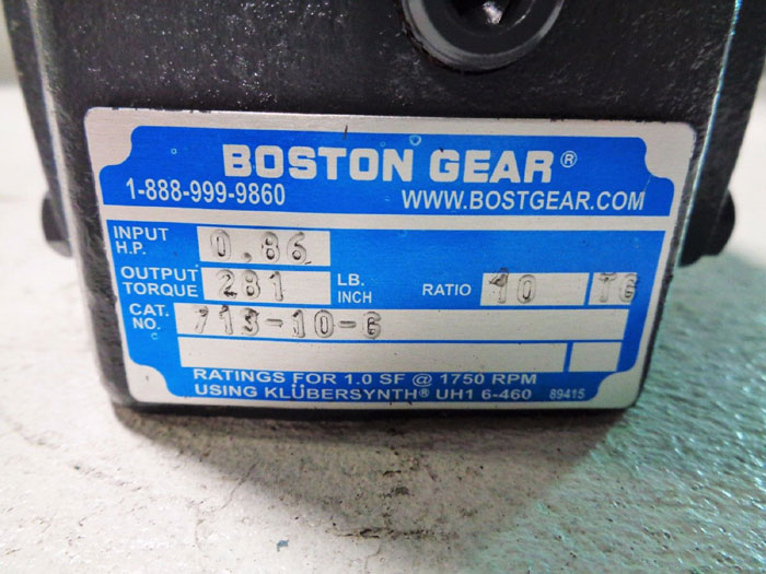 BOSTON GEAR SPEED REDUCER 713-10-G  