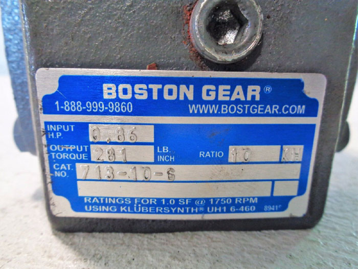 BOSTON GEAR SPEED REDUCER 713-10-G