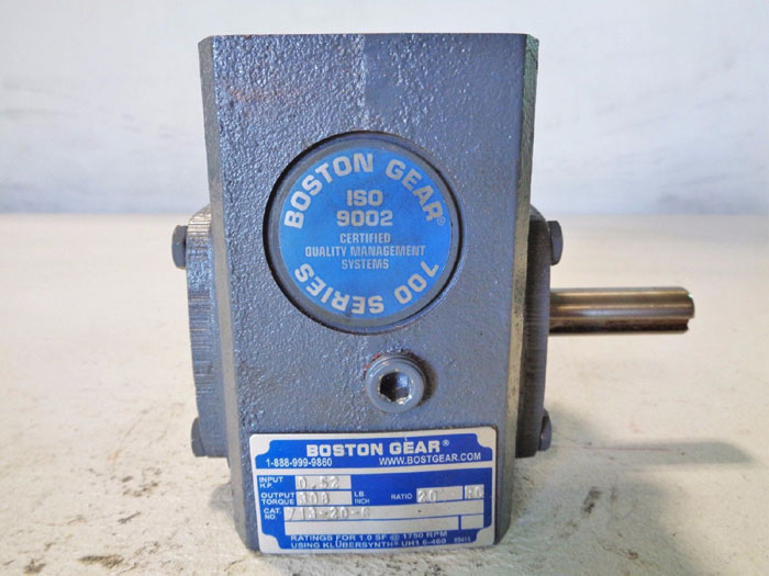 BOSTON 713-20-G GEAR SPEED REDUCER, 0.52 HP, Ratio 20:1