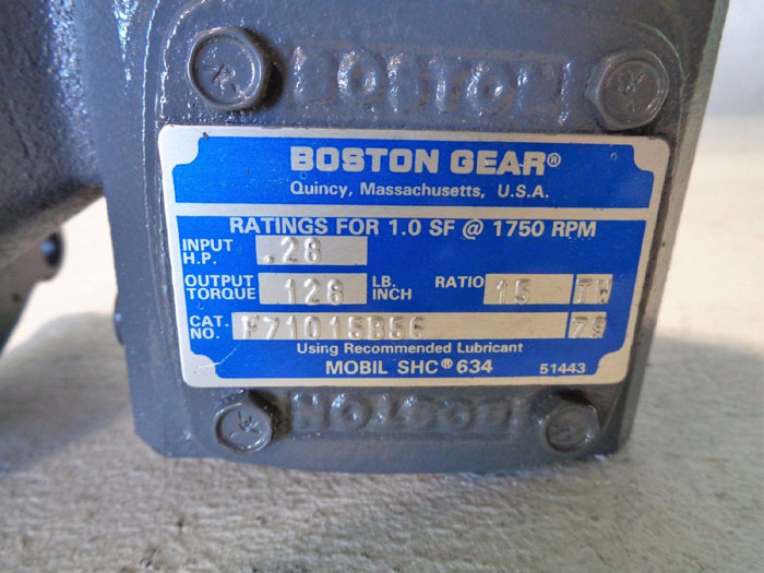 BOSTON GEAR SPEED REDUCER F71015B5G