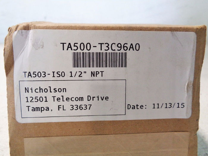 NICHOLSON 1/2" TA503 THERMOSTATIC STEAM TRAP TA503-T3C96A0