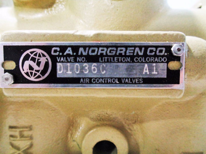 NORGREN PROSPECTOR 3-WAY AIR CONTROL POPPET VALVE D1036C   A1