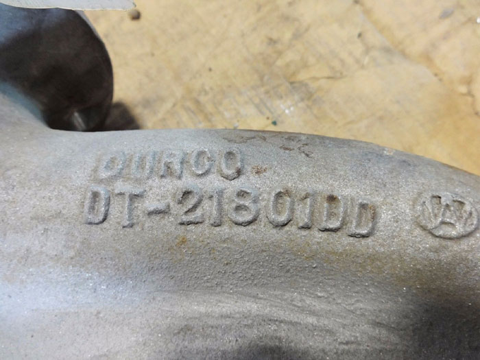 DURCO 3" X 2"-10 CENTRIFUGAL VOLUTE PUMP CASING CY2180-2A