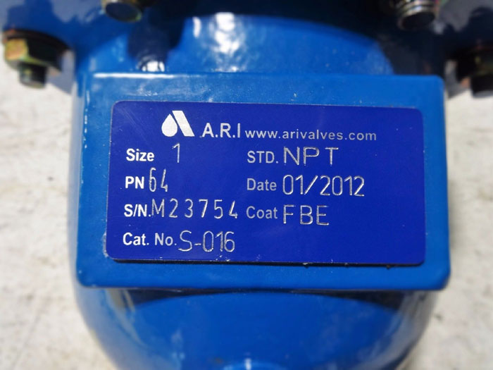 ARI VALVES 1" AUTOMATIC AIR RELEASE VALVE, PART# 64, CAT#: S-016