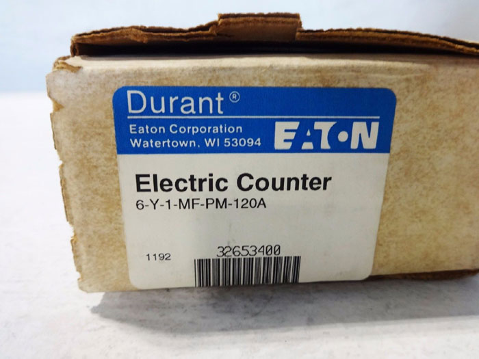 EATON ELECTRIC 6-DIGIT COUNTER 6-Y-1-MFU