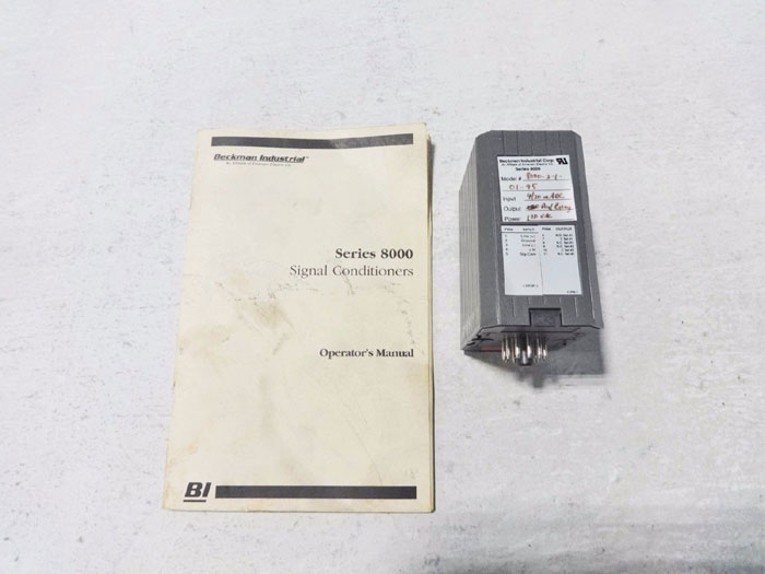 BECKMAN INDUSTRIAL SIGNAL CONDITIONER 8000-2-1-01-95