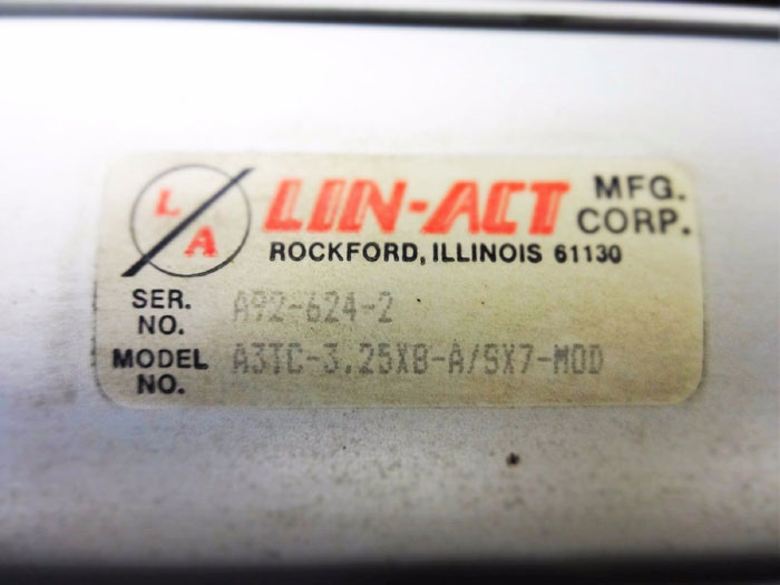 LIN-ACT PNEUMATIC CYLINDER A3TC-3.25X8-A/SX7-MOD